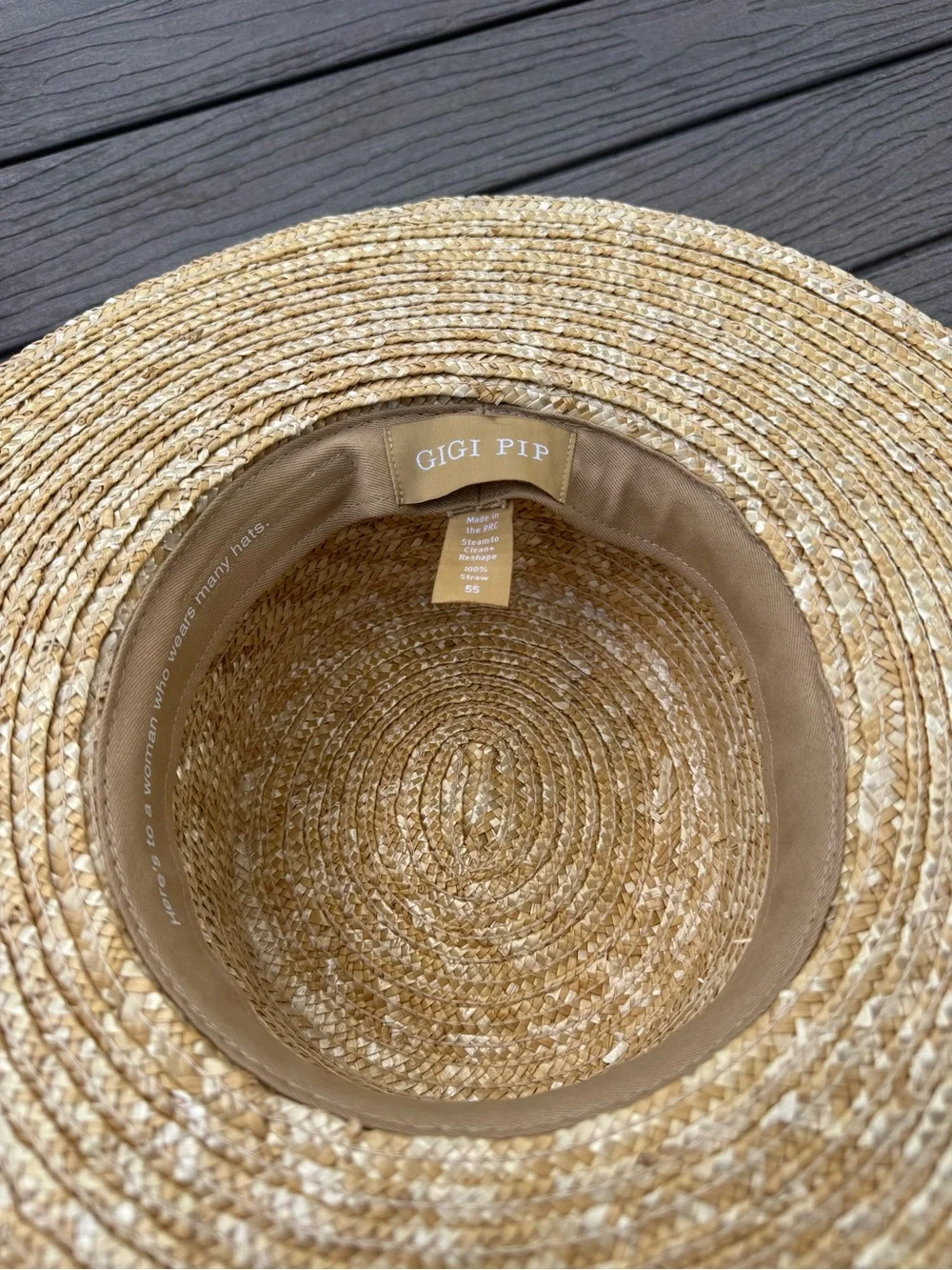 Gigi Pip Capri Straw Hat - Picture 5 of 7